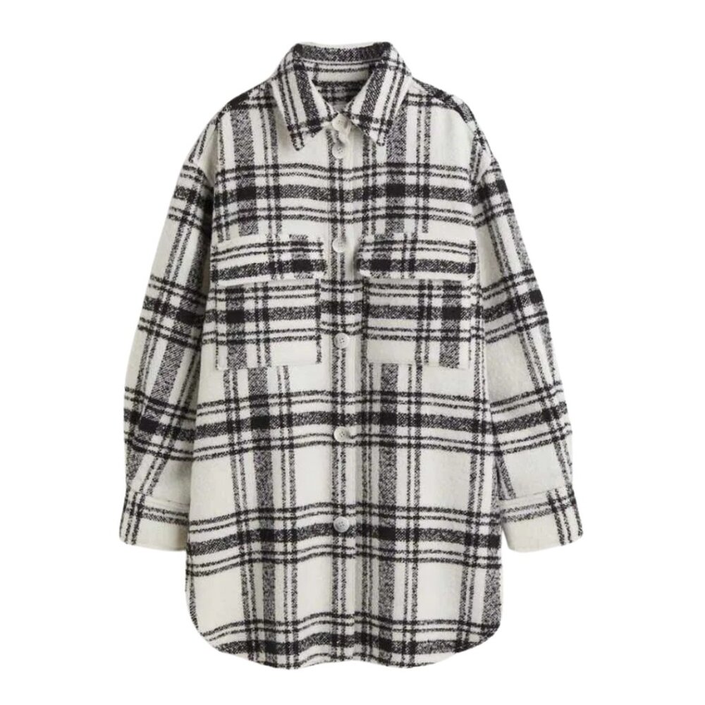H&M | Plaid Shacket - Picture 2 of 8